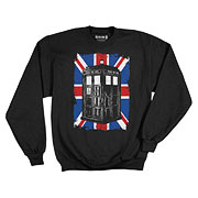 Doctor Who TARDIS in Union Jack Fleece Sweater